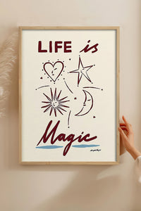 HOMEPACK Ahşap Çerçeveli Tablo Çerçeveli Poster Sanatsal Modern Duvar Dekoru BEK-8015