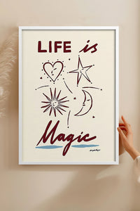 HOMEPACK Ahşap Çerçeveli Tablo Çerçeveli Poster Sanatsal Modern Duvar Dekoru BEK-8015