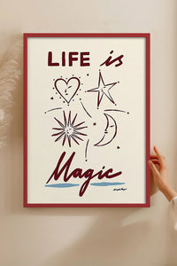 HOMEPACK Ahşap Çerçeveli Tablo Çerçeveli Poster Sanatsal Modern Duvar Dekoru BEK-8015