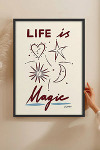 HOMEPACK Ahşap Çerçeveli Tablo Çerçeveli Poster Sanatsal Modern Duvar Dekoru BEK-8015