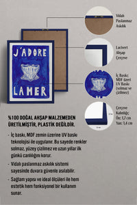 HOMEPACK Ahşap Çerçeveli Tablo Çerçeveli Poster Sanatsal Modern Duvar Dekoru BEK-8016