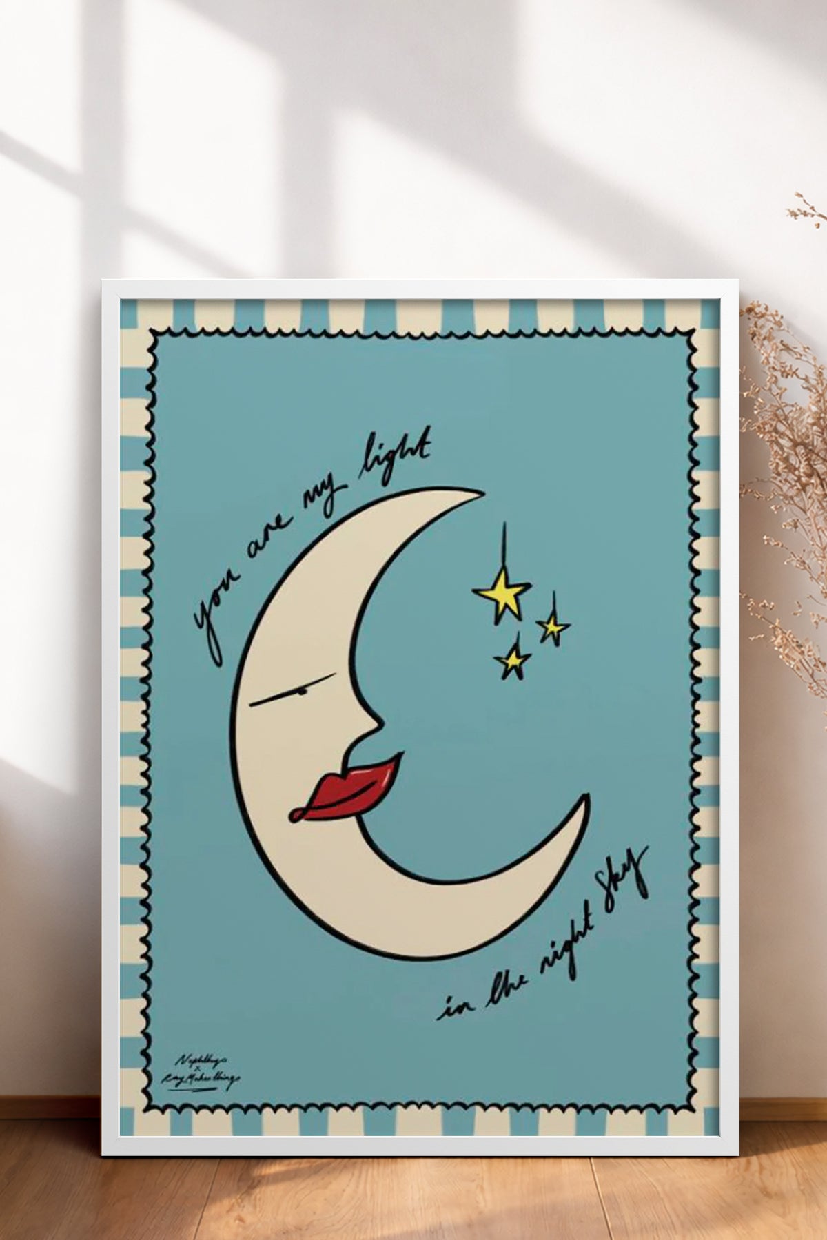 HOMEPACK Ahşap Çerçeveli Tablo Çerçeveli Poster Sanatsal Modern Duvar Dekoru BEK-8017
