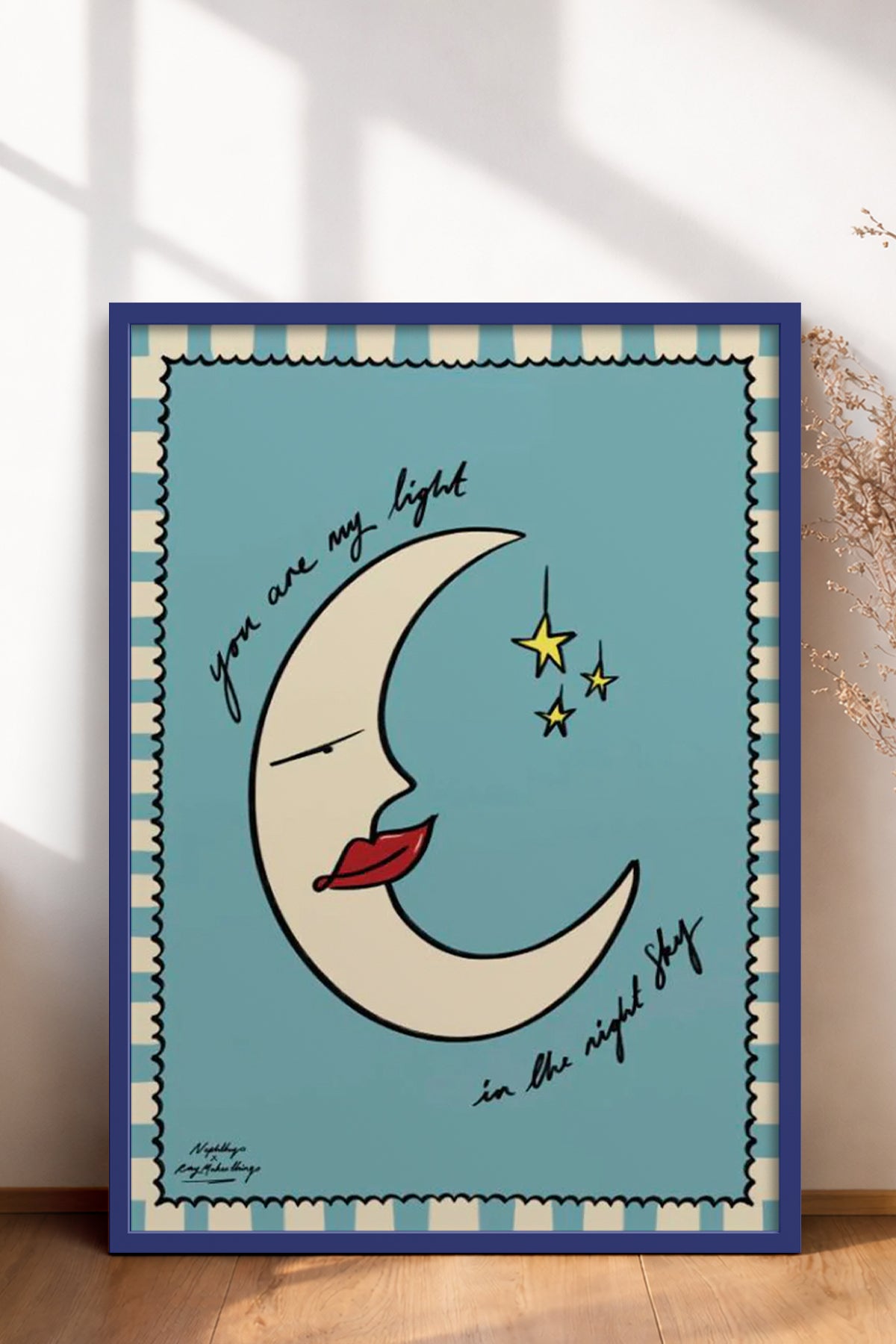 HOMEPACK Ahşap Çerçeveli Tablo Çerçeveli Poster Sanatsal Modern Duvar Dekoru BEK-8017