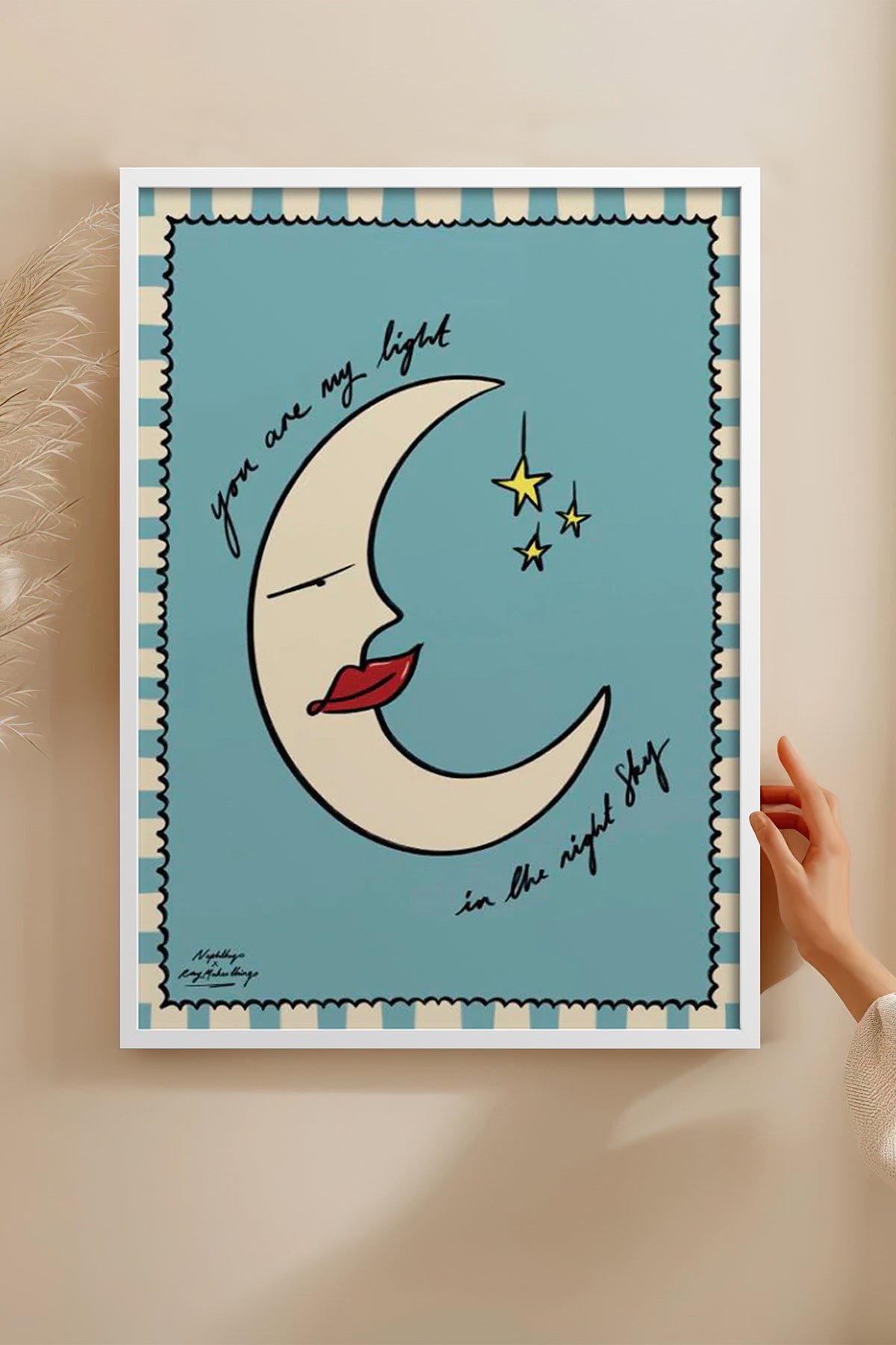 HOMEPACK Ahşap Çerçeveli Tablo Çerçeveli Poster Sanatsal Modern Duvar Dekoru BEK-8017