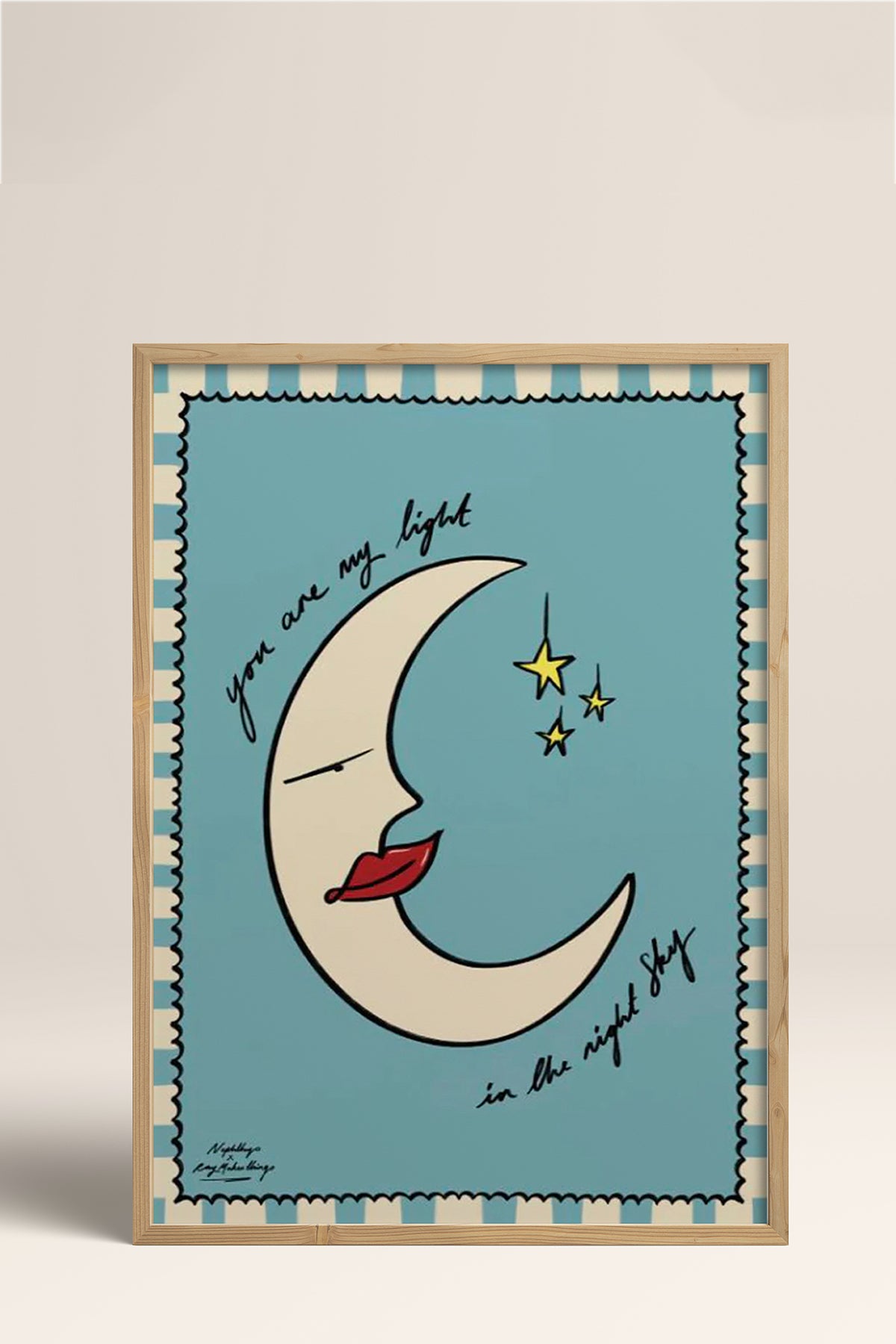 HOMEPACK Ahşap Çerçeveli Tablo Çerçeveli Poster Sanatsal Modern Duvar Dekoru BEK-8017
