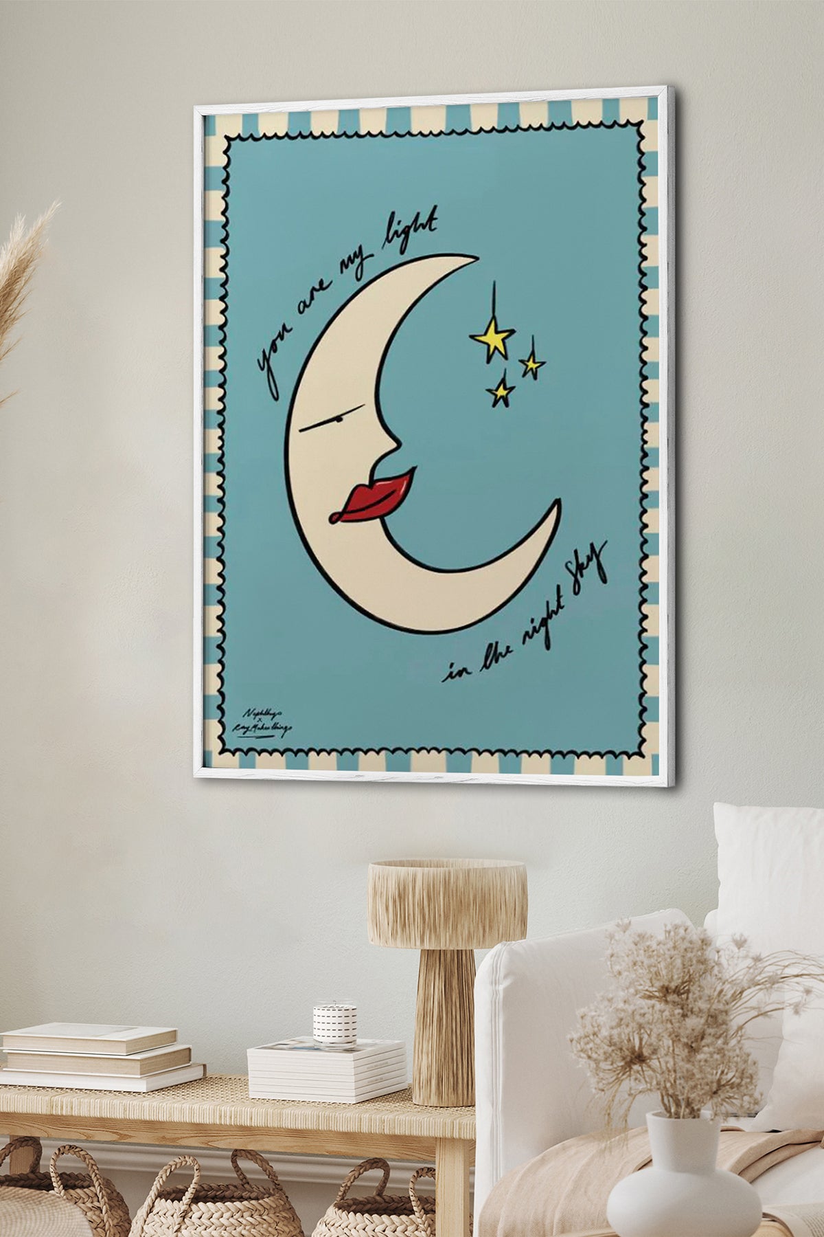 HOMEPACK Ahşap Çerçeveli Tablo Çerçeveli Poster Sanatsal Modern Duvar Dekoru BEK-8017