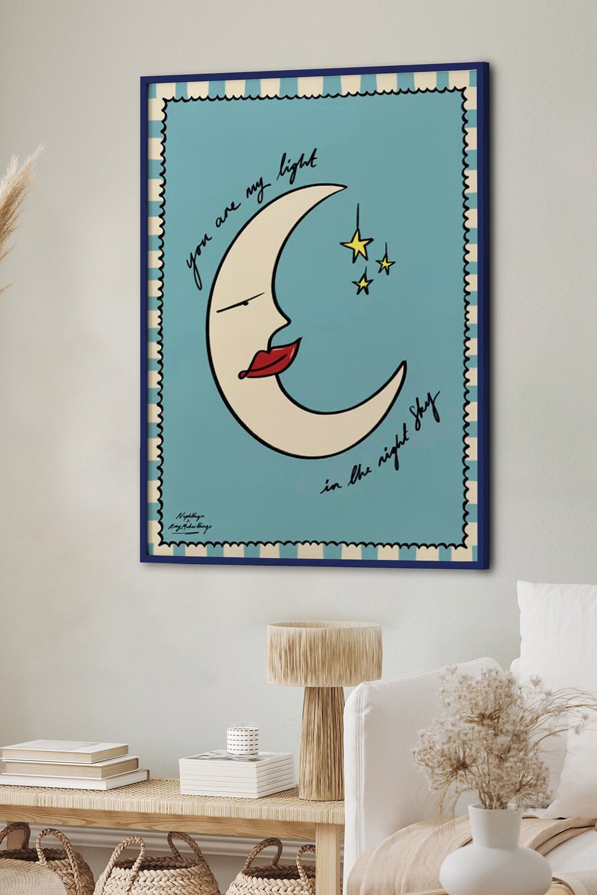 HOMEPACK Ahşap Çerçeveli Tablo Çerçeveli Poster Sanatsal Modern Duvar Dekoru BEK-8017