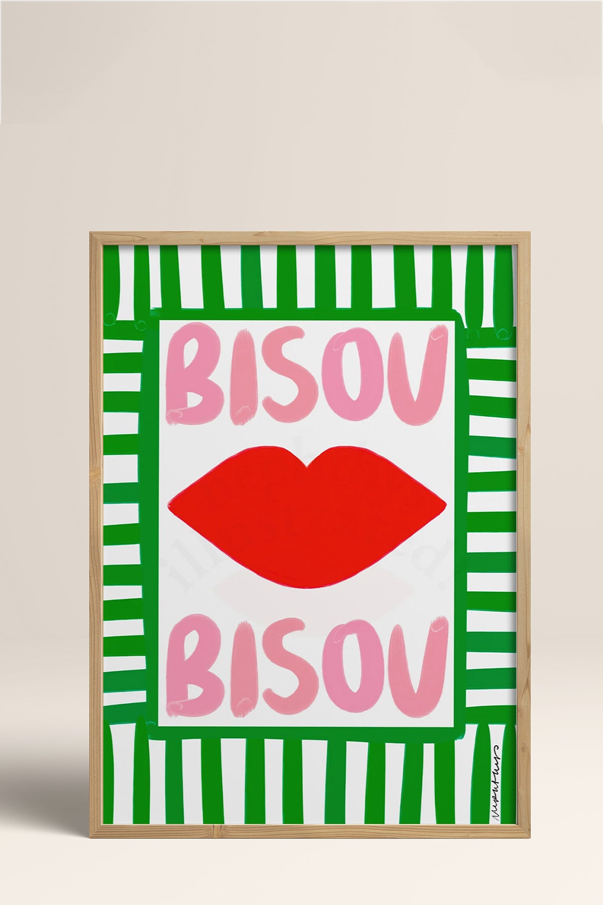 HOMEPACK Ahşap Çerçeveli Tablo Çerçeveli Poster Sanatsal Modern Duvar Dekoru BEK-8019