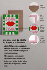 HOMEPACK Ahşap Çerçeveli Tablo Çerçeveli Poster Sanatsal Modern Duvar Dekoru BEK-8019
