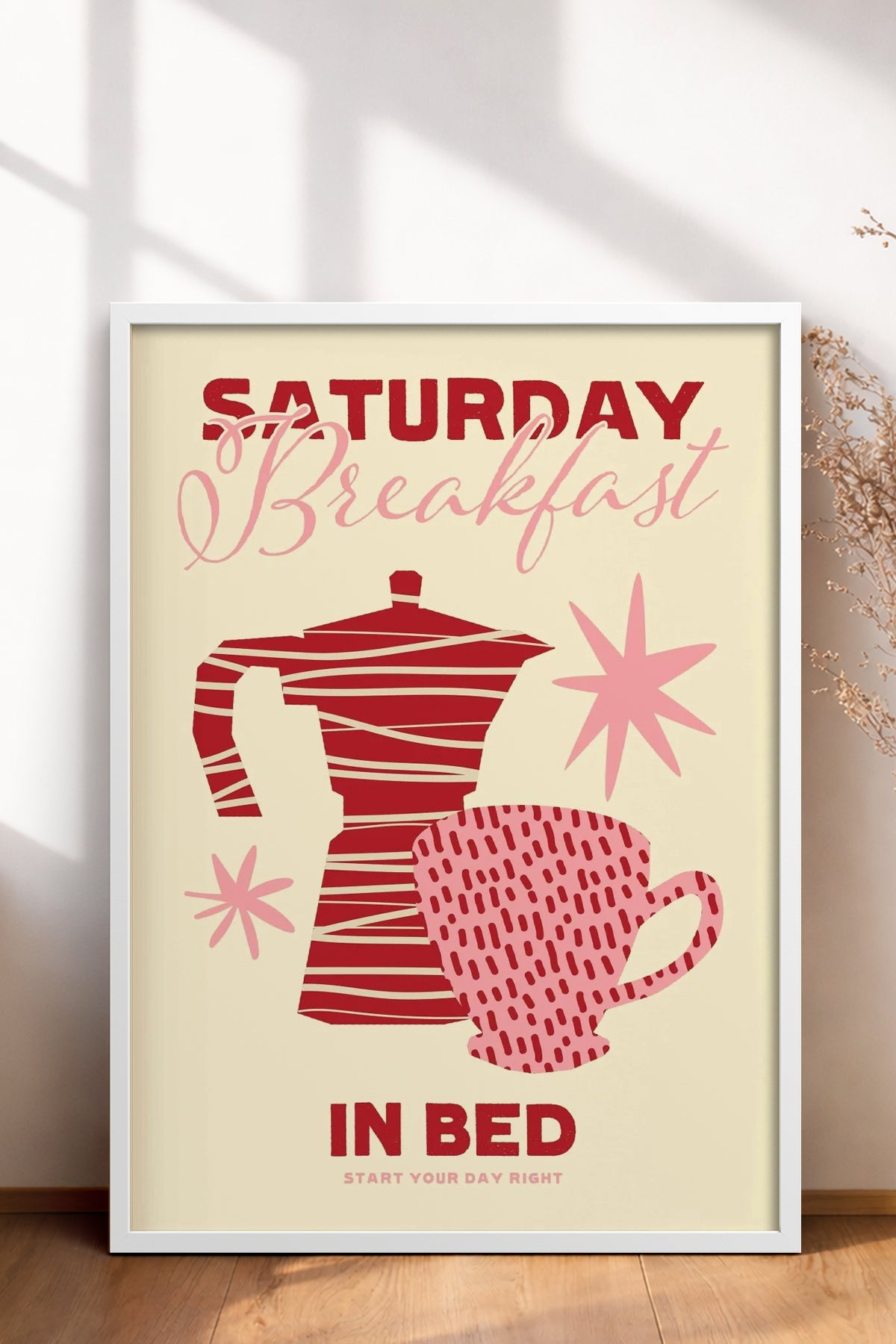 HOMEPACK Ahşap Çerçeveli Tablo Çerçeveli Poster Sanatsal Modern Duvar Dekoru BEK-8021