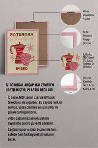 HOMEPACK Ahşap Çerçeveli Tablo Çerçeveli Poster Sanatsal Modern Duvar Dekoru BEK-8021