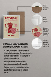 HOMEPACK Ahşap Çerçeveli Tablo Çerçeveli Poster Sanatsal Modern Duvar Dekoru BEK-8021