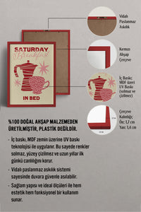 HOMEPACK Ahşap Çerçeveli Tablo Çerçeveli Poster Sanatsal Modern Duvar Dekoru BEK-8021