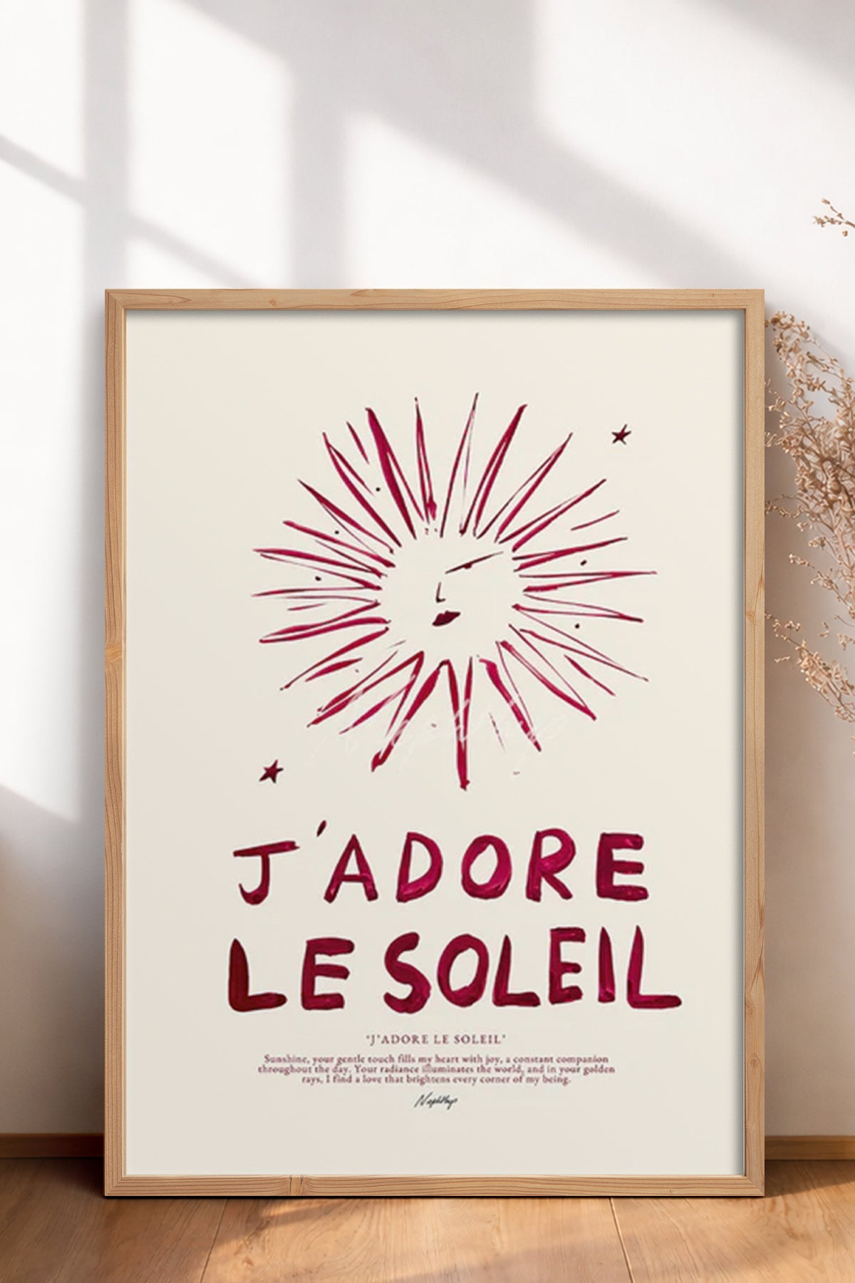 HOMEPACK Ahşap Çerçeveli Tablo Çerçeveli Poster Sanatsal Modern Duvar Dekoru BEK-8022