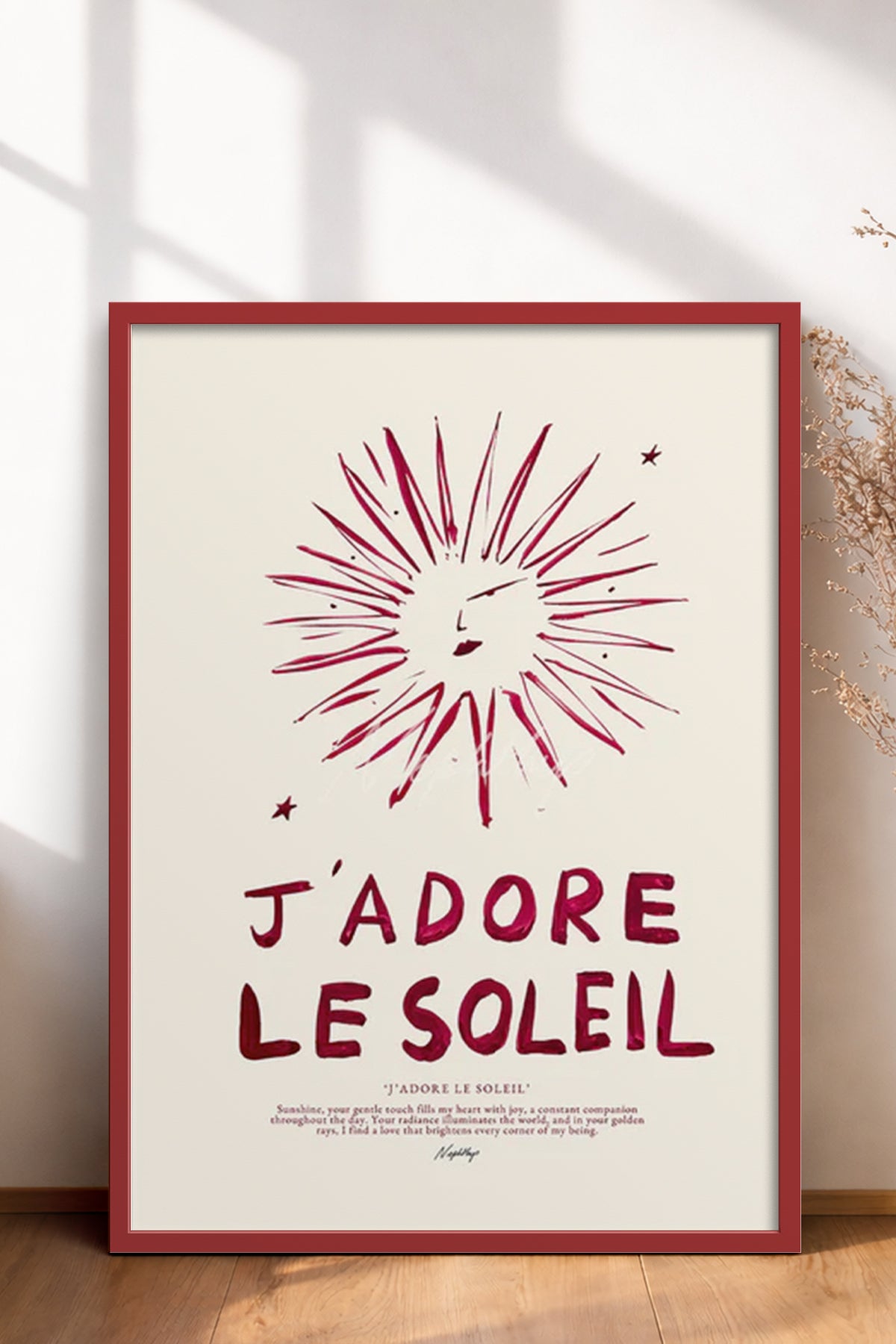 HOMEPACK Ahşap Çerçeveli Tablo Çerçeveli Poster Sanatsal Modern Duvar Dekoru BEK-8022
