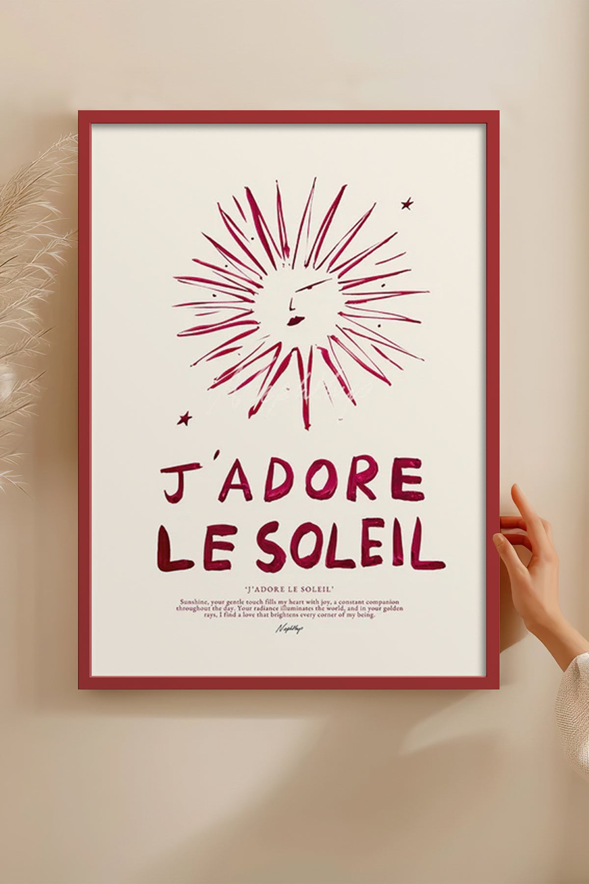 HOMEPACK Ahşap Çerçeveli Tablo Çerçeveli Poster Sanatsal Modern Duvar Dekoru BEK-8022