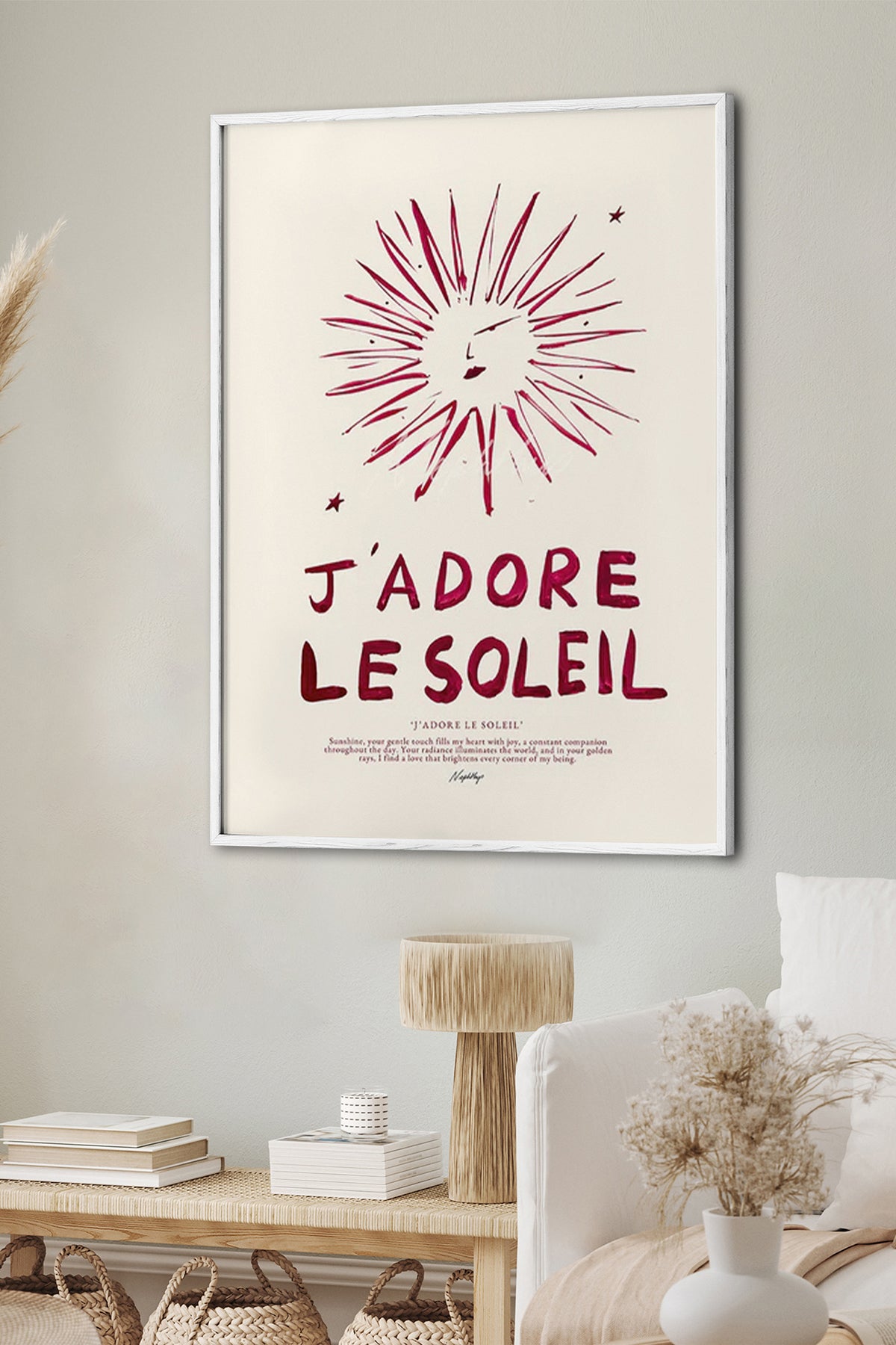 HOMEPACK Ahşap Çerçeveli Tablo Çerçeveli Poster Sanatsal Modern Duvar Dekoru BEK-8022