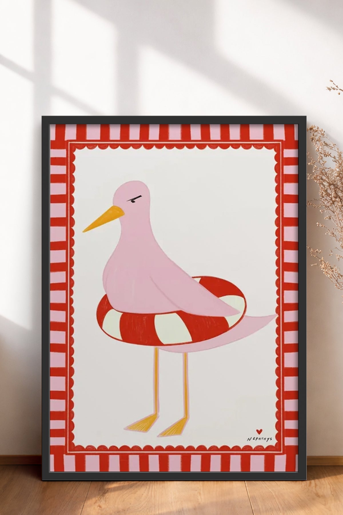 HOMEPACK Ahşap Çerçeveli Tablo Çerçeveli Poster Sanatsal Modern Duvar Dekoru BEK-8023