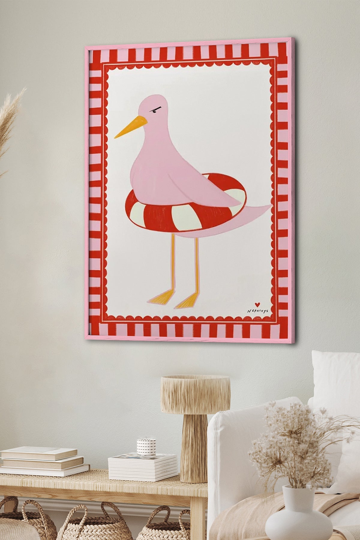 HOMEPACK Ahşap Çerçeveli Tablo Çerçeveli Poster Sanatsal Modern Duvar Dekoru BEK-8023