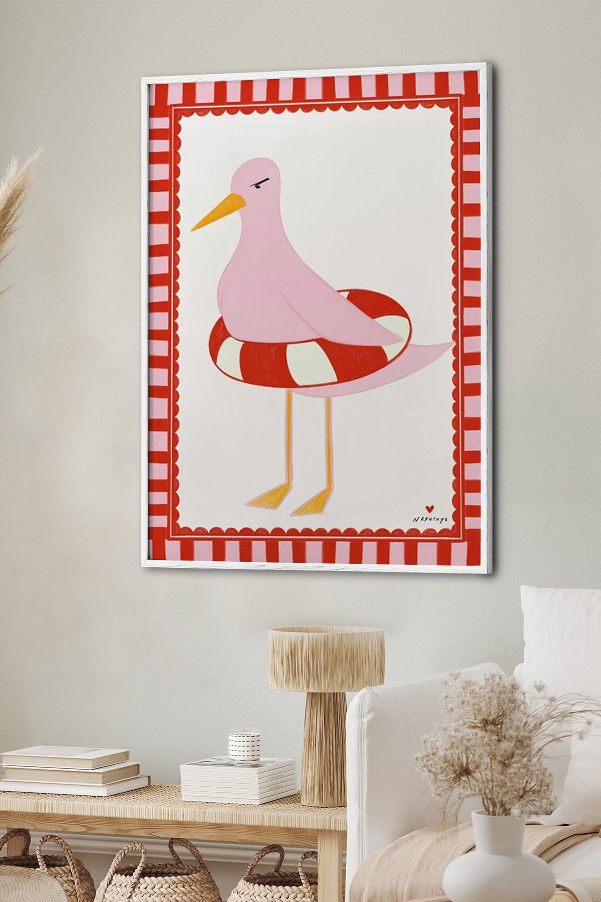 HOMEPACK Ahşap Çerçeveli Tablo Çerçeveli Poster Sanatsal Modern Duvar Dekoru BEK-8023