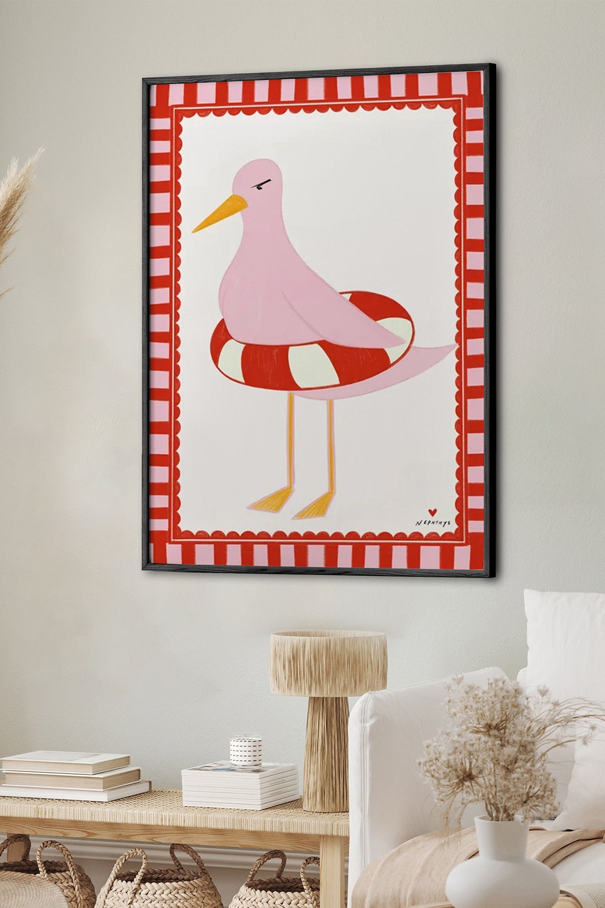 HOMEPACK Ahşap Çerçeveli Tablo Çerçeveli Poster Sanatsal Modern Duvar Dekoru BEK-8023