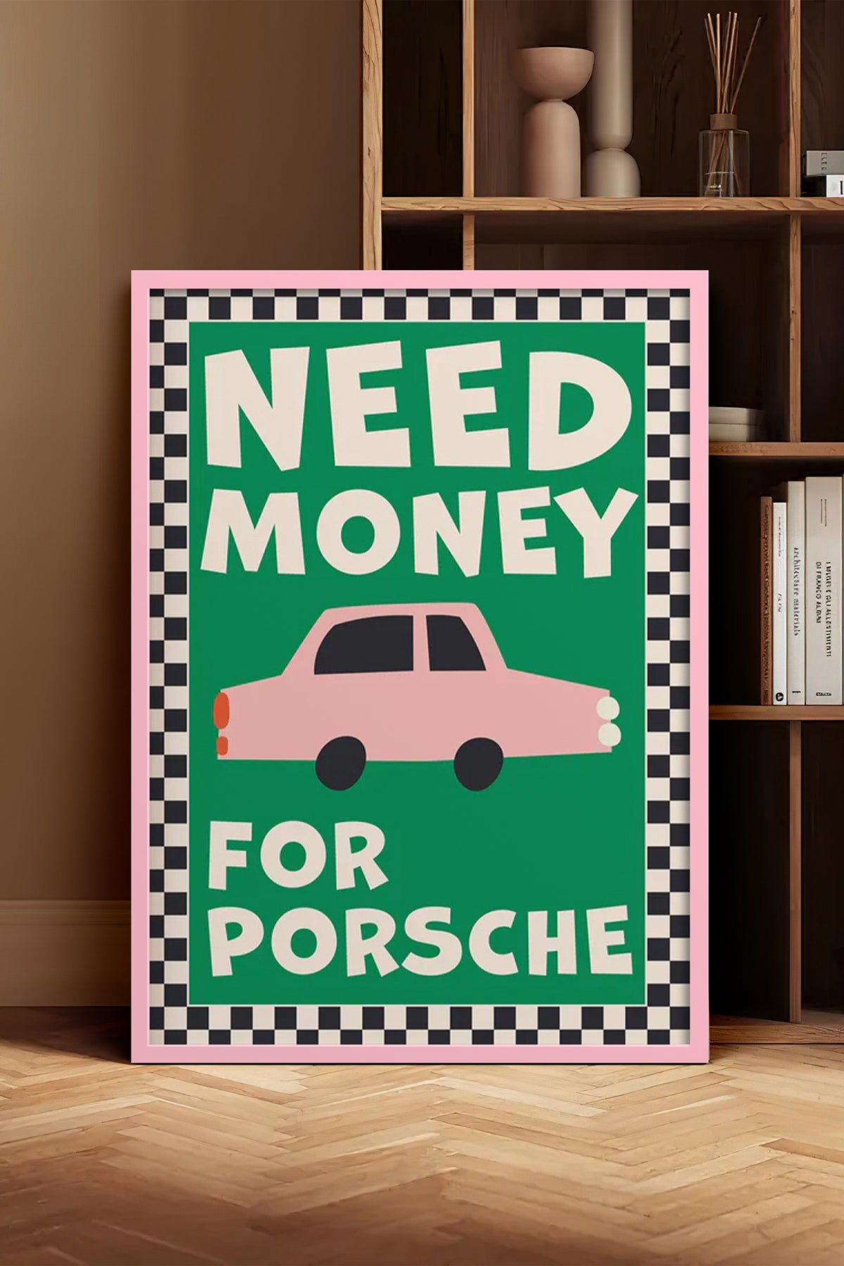 HOMEPACK Ahşap Çerçeveli Tablo Çerçeveli Poster Sanatsal Modern Duvar Dekoru BEK-8024