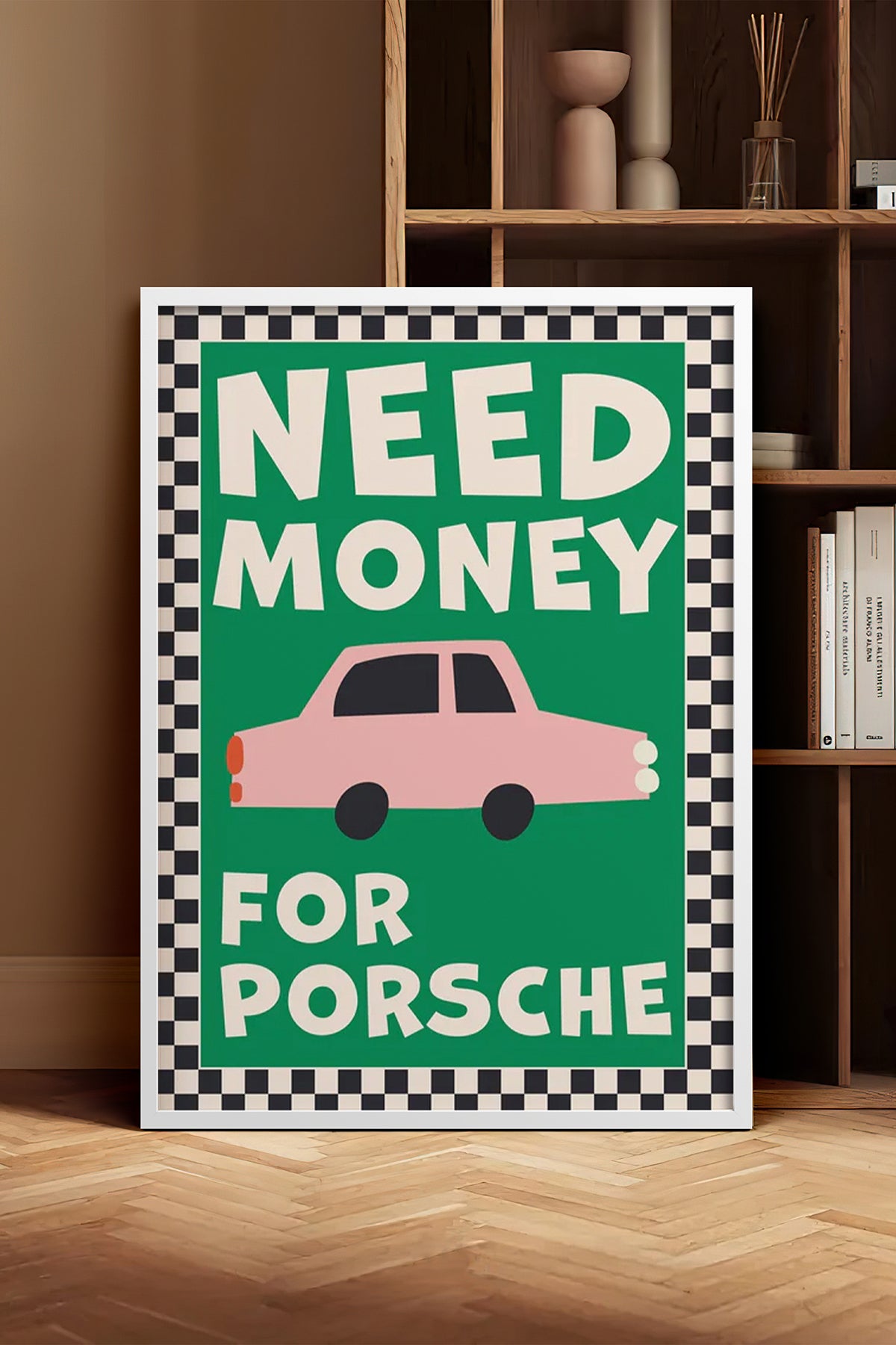 HOMEPACK Ahşap Çerçeveli Tablo Çerçeveli Poster Sanatsal Modern Duvar Dekoru BEK-8024
