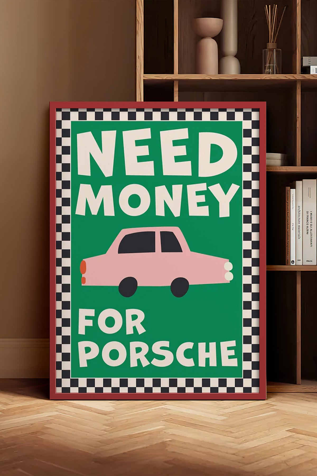 HOMEPACK Ahşap Çerçeveli Tablo Çerçeveli Poster Sanatsal Modern Duvar Dekoru BEK-8024