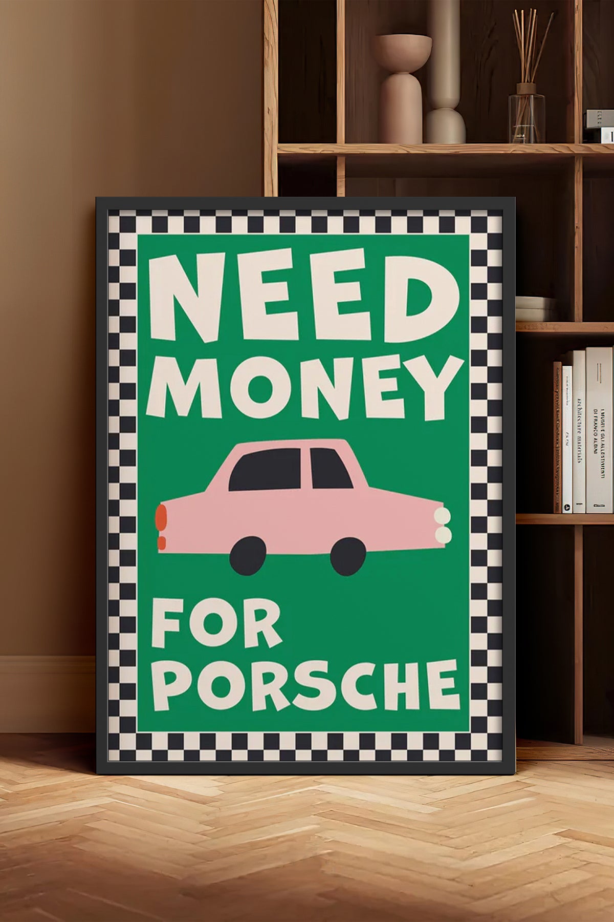 HOMEPACK Ahşap Çerçeveli Tablo Çerçeveli Poster Sanatsal Modern Duvar Dekoru BEK-8024