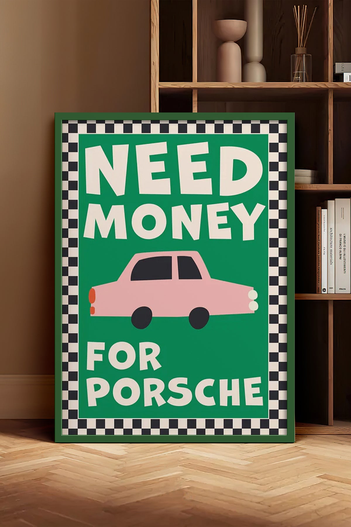 HOMEPACK Ahşap Çerçeveli Tablo Çerçeveli Poster Sanatsal Modern Duvar Dekoru BEK-8024