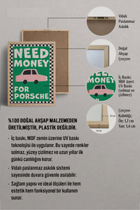 HOMEPACK Ahşap Çerçeveli Tablo Çerçeveli Poster Sanatsal Modern Duvar Dekoru BEK-8024