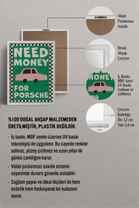 HOMEPACK Ahşap Çerçeveli Tablo Çerçeveli Poster Sanatsal Modern Duvar Dekoru BEK-8024