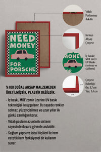 HOMEPACK Ahşap Çerçeveli Tablo Çerçeveli Poster Sanatsal Modern Duvar Dekoru BEK-8024