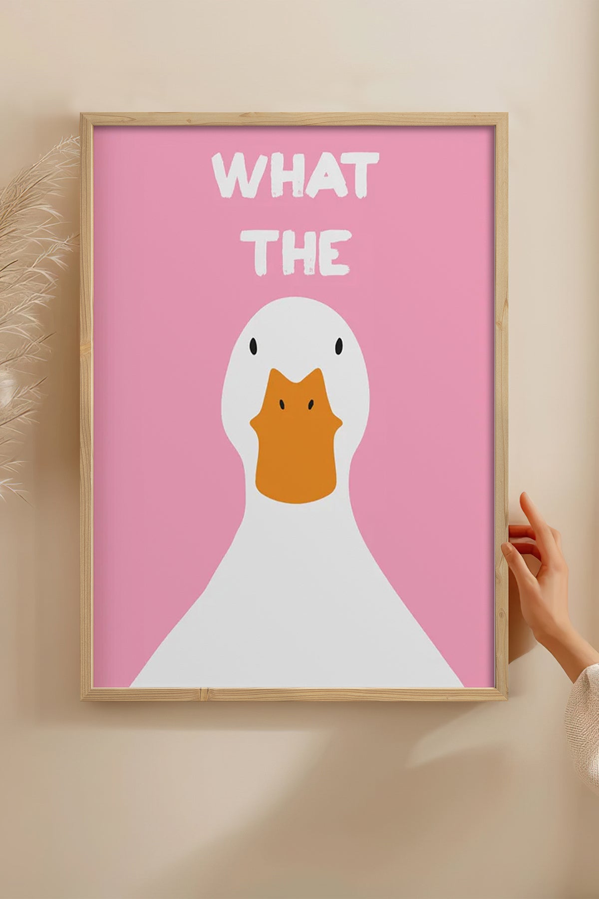 HOMEPACK Ahşap Çerçeveli Tablo Çerçeveli Poster Sanatsal Modern Duvar Dekoru BEK-8027