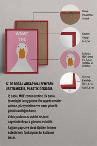 HOMEPACK Ahşap Çerçeveli Tablo Çerçeveli Poster Sanatsal Modern Duvar Dekoru BEK-8027