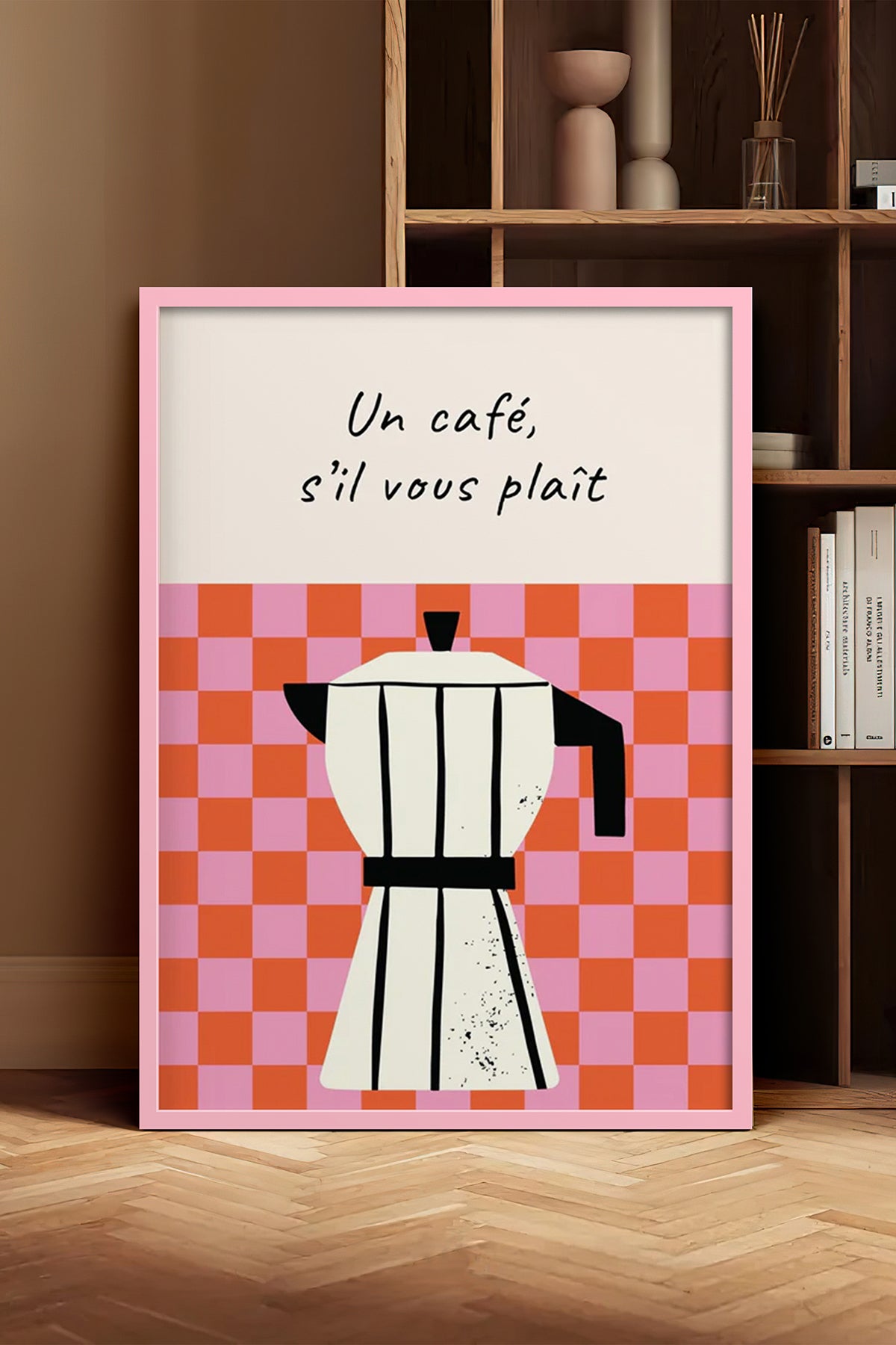 HOMEPACK Ahşap Çerçeveli Tablo Çerçeveli Poster Sanatsal Modern Duvar Dekoru BEK-8028