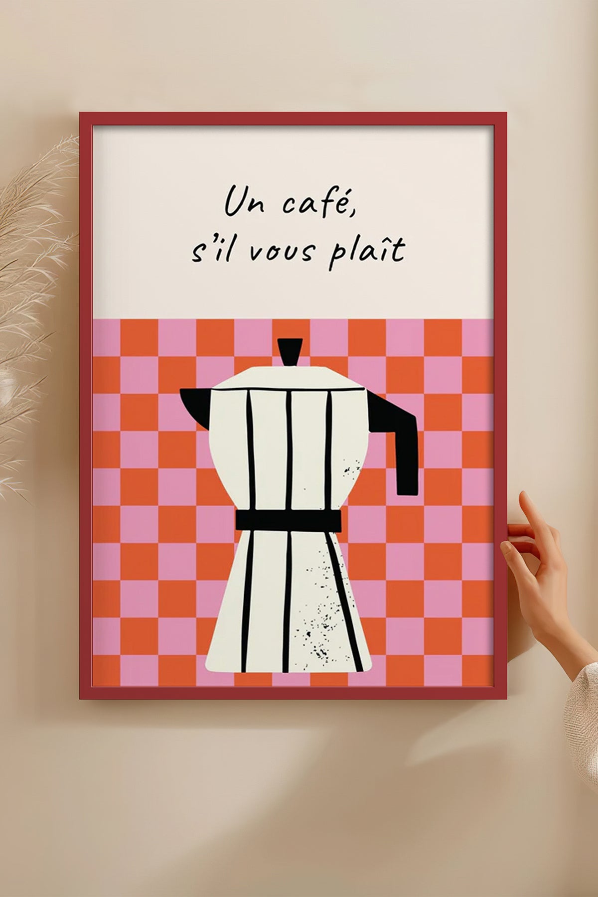 HOMEPACK Ahşap Çerçeveli Tablo Çerçeveli Poster Sanatsal Modern Duvar Dekoru BEK-8028