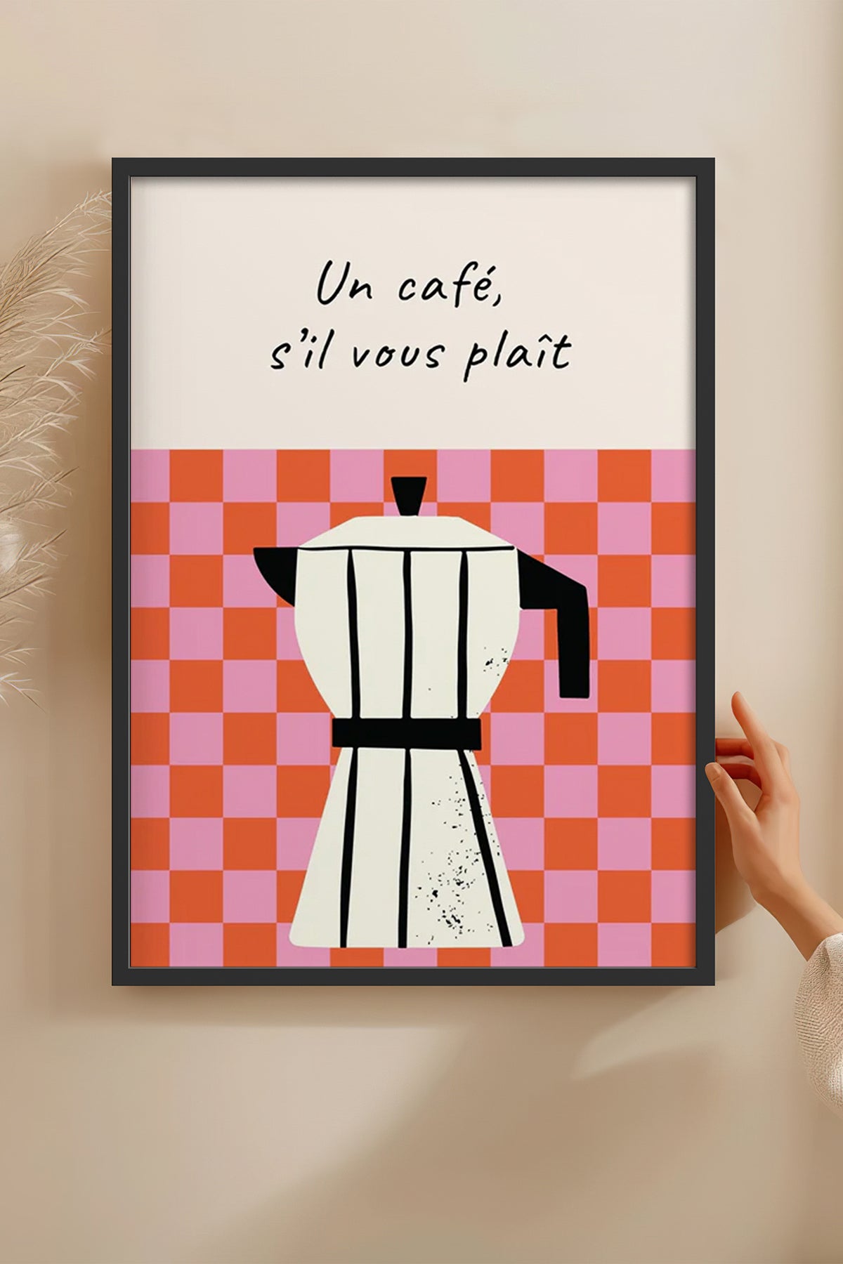 HOMEPACK Ahşap Çerçeveli Tablo Çerçeveli Poster Sanatsal Modern Duvar Dekoru BEK-8028