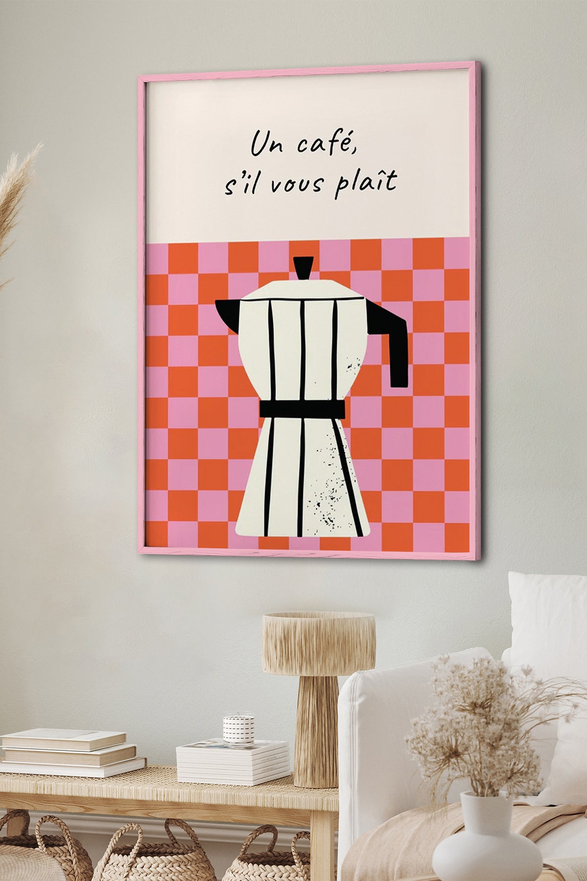 HOMEPACK Ahşap Çerçeveli Tablo Çerçeveli Poster Sanatsal Modern Duvar Dekoru BEK-8028