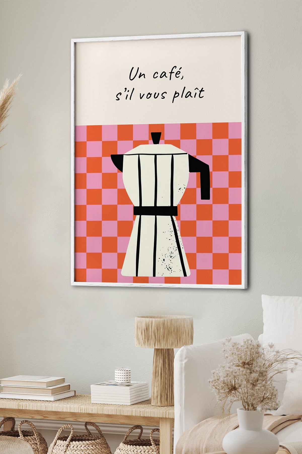 HOMEPACK Ahşap Çerçeveli Tablo Çerçeveli Poster Sanatsal Modern Duvar Dekoru BEK-8028