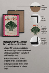 HOMEPACK Ahşap Çerçeveli Tablo Çerçeveli Poster Sanatsal Modern Duvar Dekoru BEK-8029
