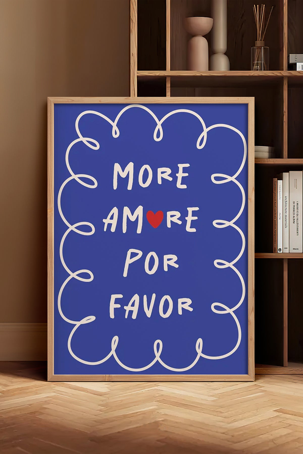 HOMEPACK Ahşap Çerçeveli Tablo Çerçeveli Poster Sanatsal Modern Duvar Dekoru BEK-8030