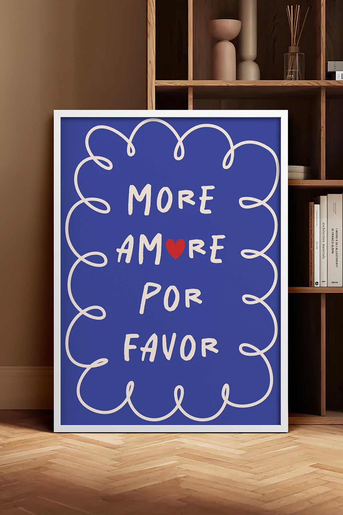 HOMEPACK Ahşap Çerçeveli Tablo Çerçeveli Poster Sanatsal Modern Duvar Dekoru BEK-8030