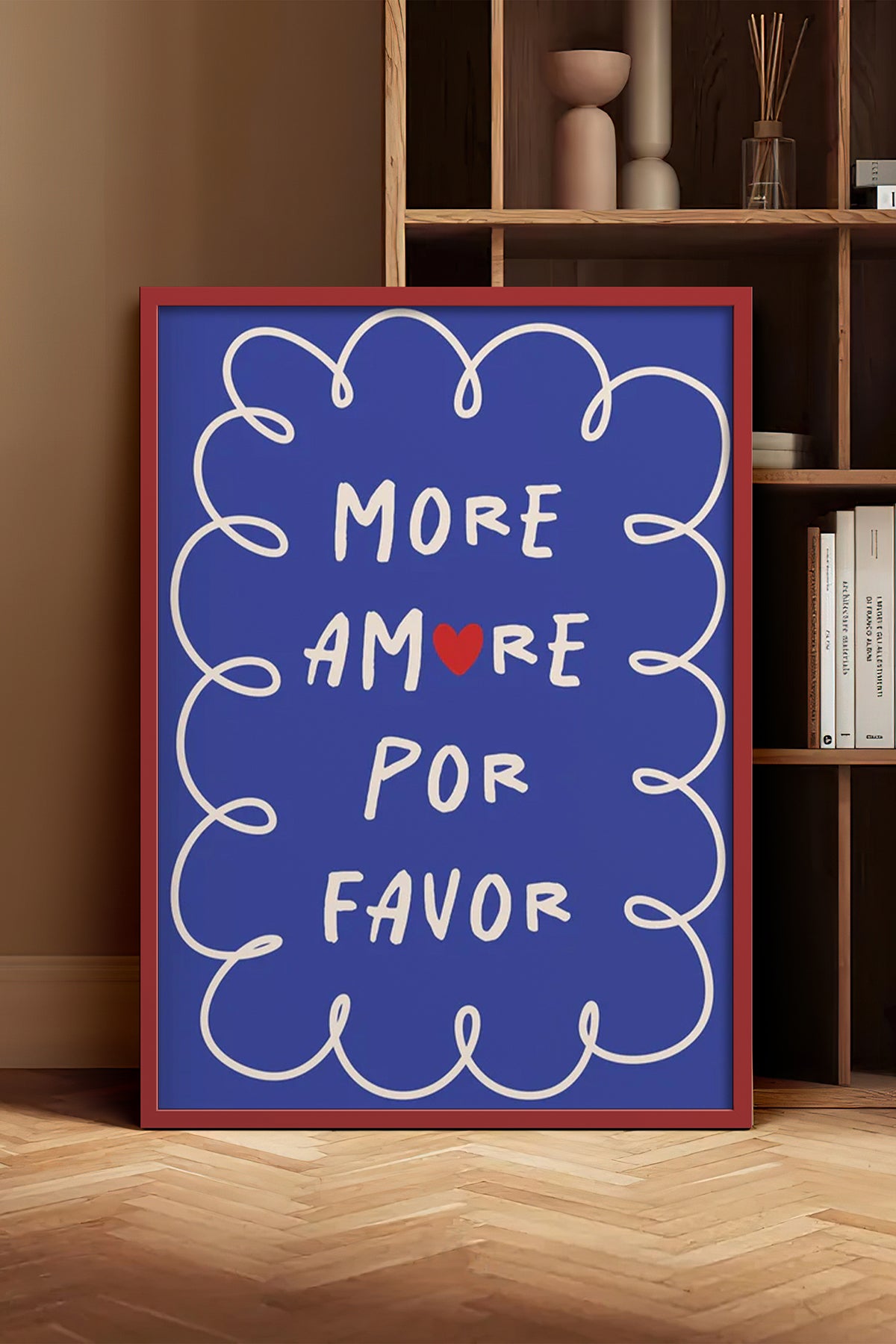 HOMEPACK Ahşap Çerçeveli Tablo Çerçeveli Poster Sanatsal Modern Duvar Dekoru BEK-8030