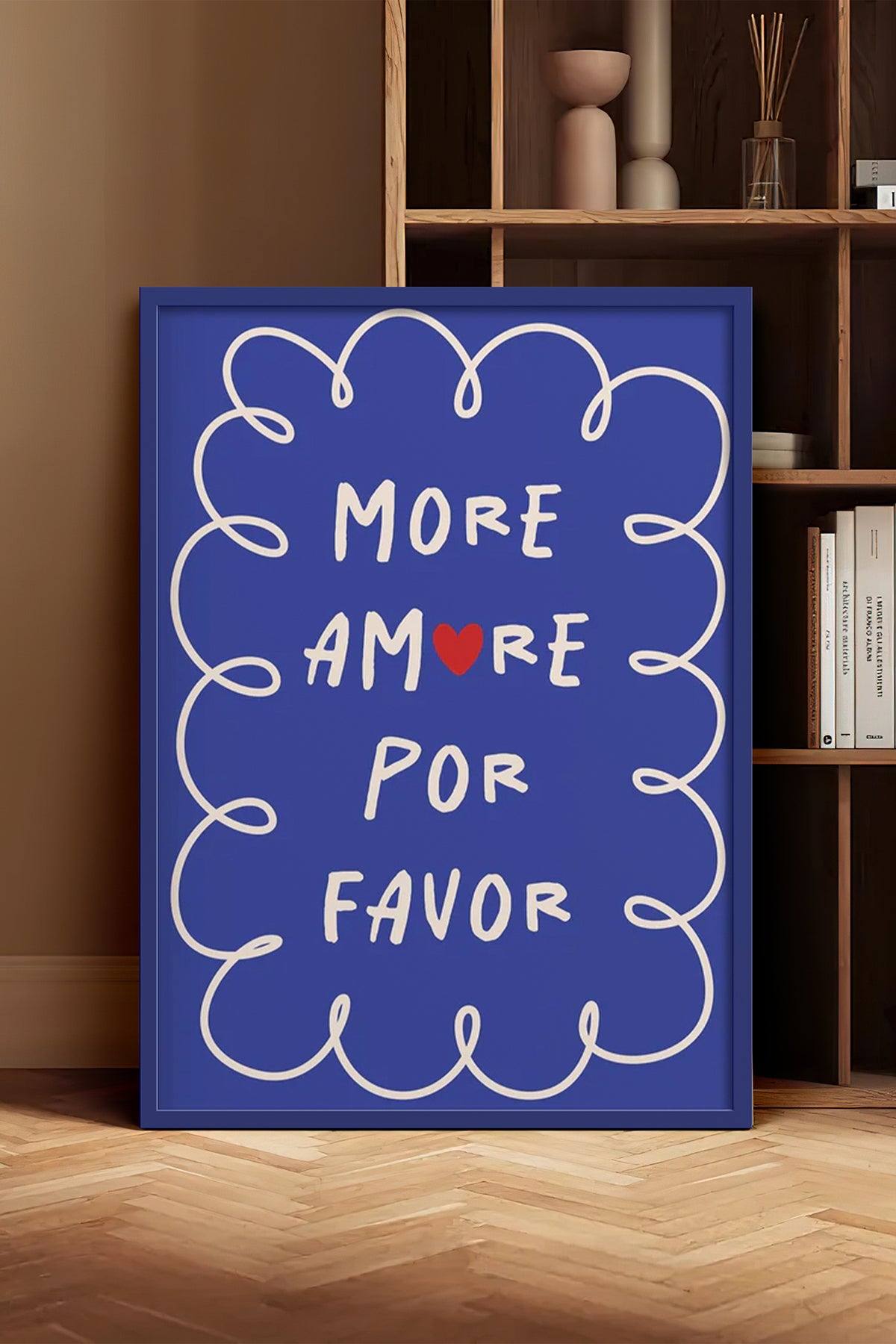 HOMEPACK Ahşap Çerçeveli Tablo Çerçeveli Poster Sanatsal Modern Duvar Dekoru BEK-8030