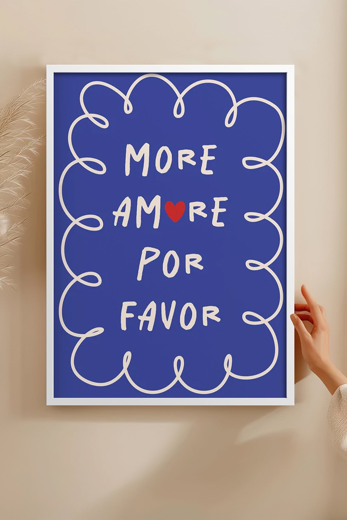 HOMEPACK Ahşap Çerçeveli Tablo Çerçeveli Poster Sanatsal Modern Duvar Dekoru BEK-8030