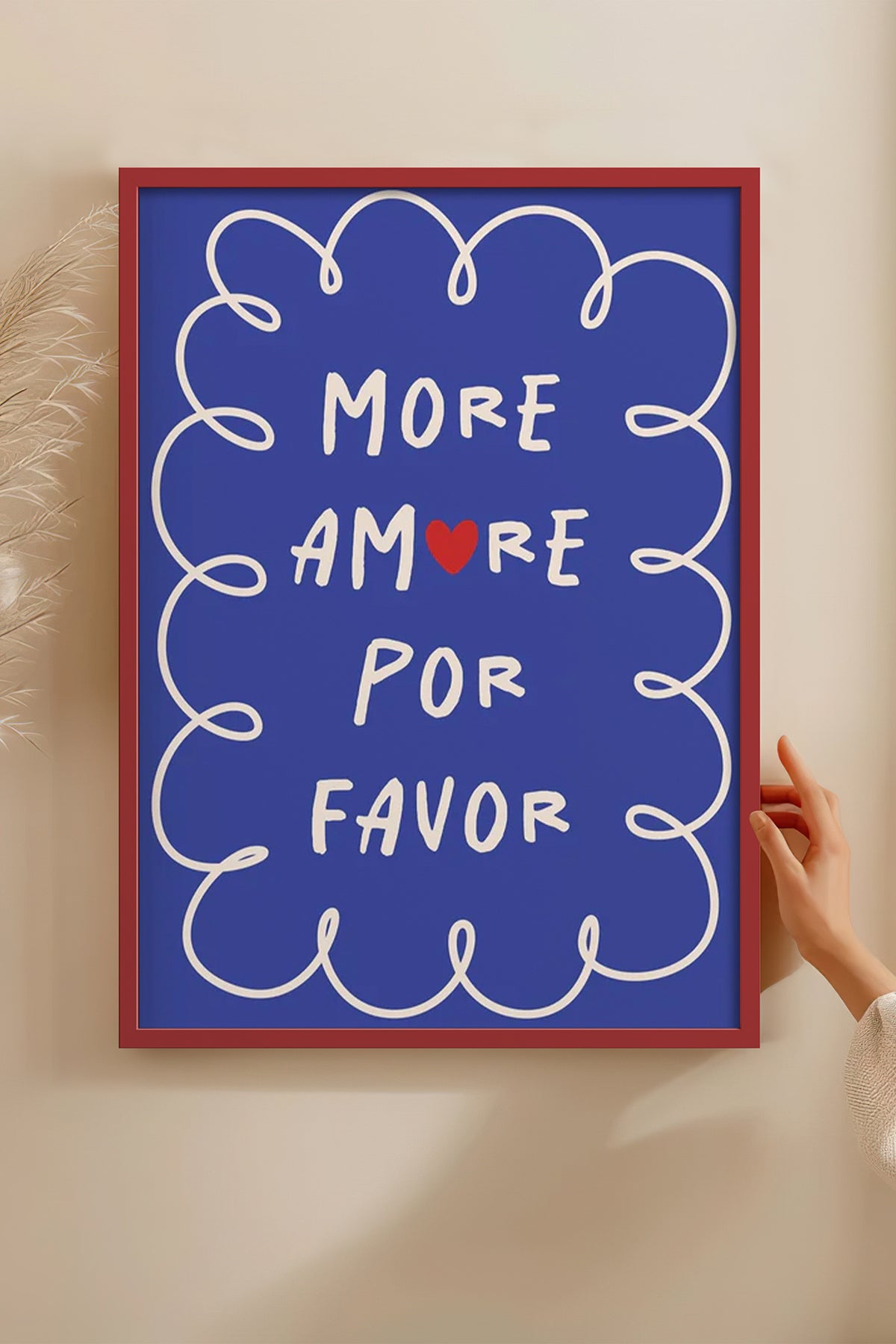 HOMEPACK Ahşap Çerçeveli Tablo Çerçeveli Poster Sanatsal Modern Duvar Dekoru BEK-8030