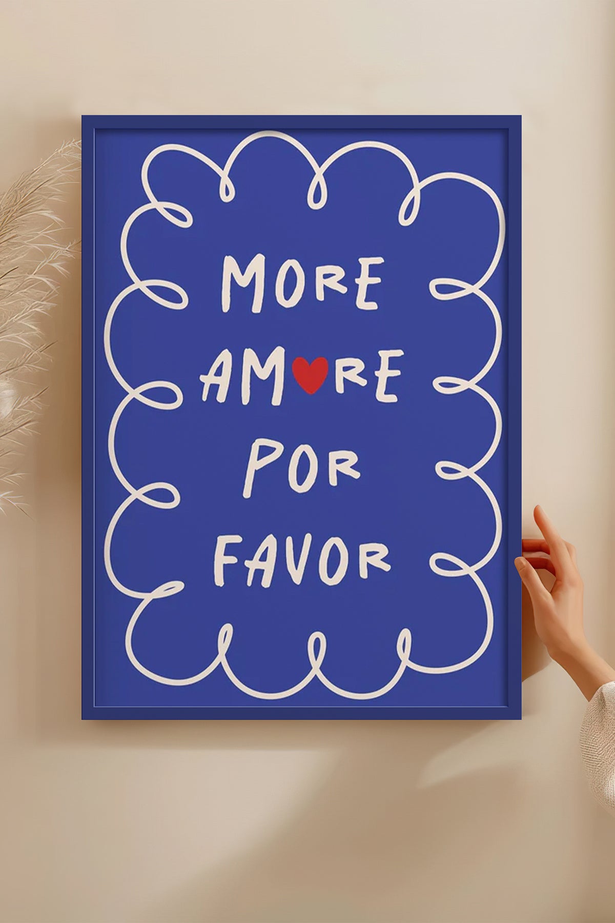 HOMEPACK Ahşap Çerçeveli Tablo Çerçeveli Poster Sanatsal Modern Duvar Dekoru BEK-8030