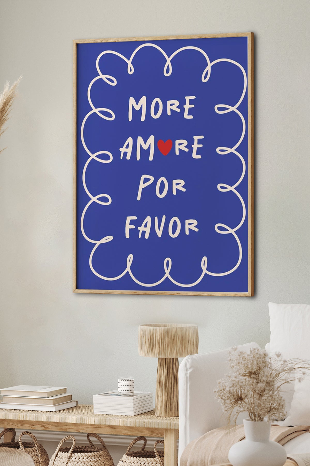 HOMEPACK Ahşap Çerçeveli Tablo Çerçeveli Poster Sanatsal Modern Duvar Dekoru BEK-8030