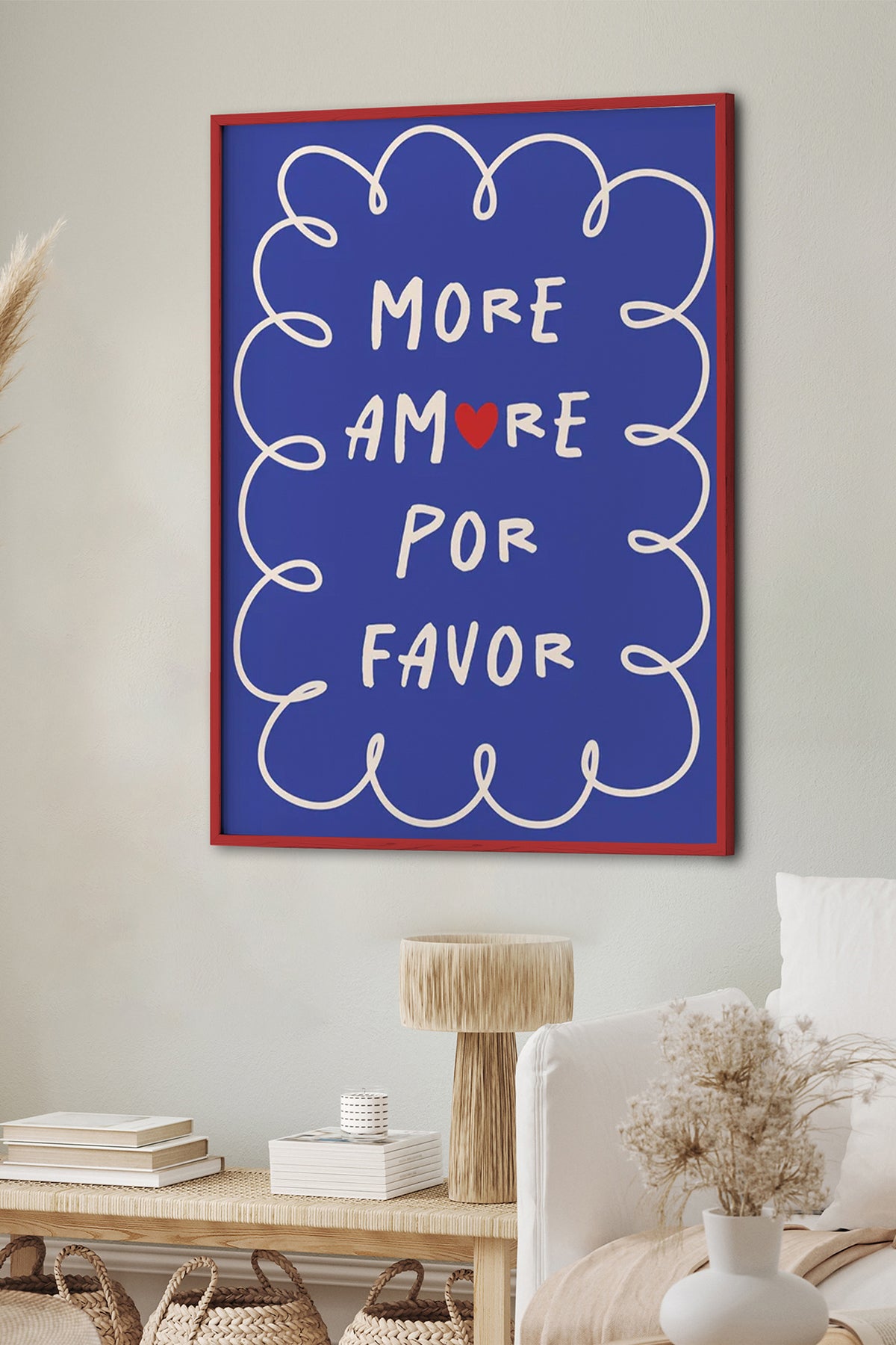 HOMEPACK Ahşap Çerçeveli Tablo Çerçeveli Poster Sanatsal Modern Duvar Dekoru BEK-8030